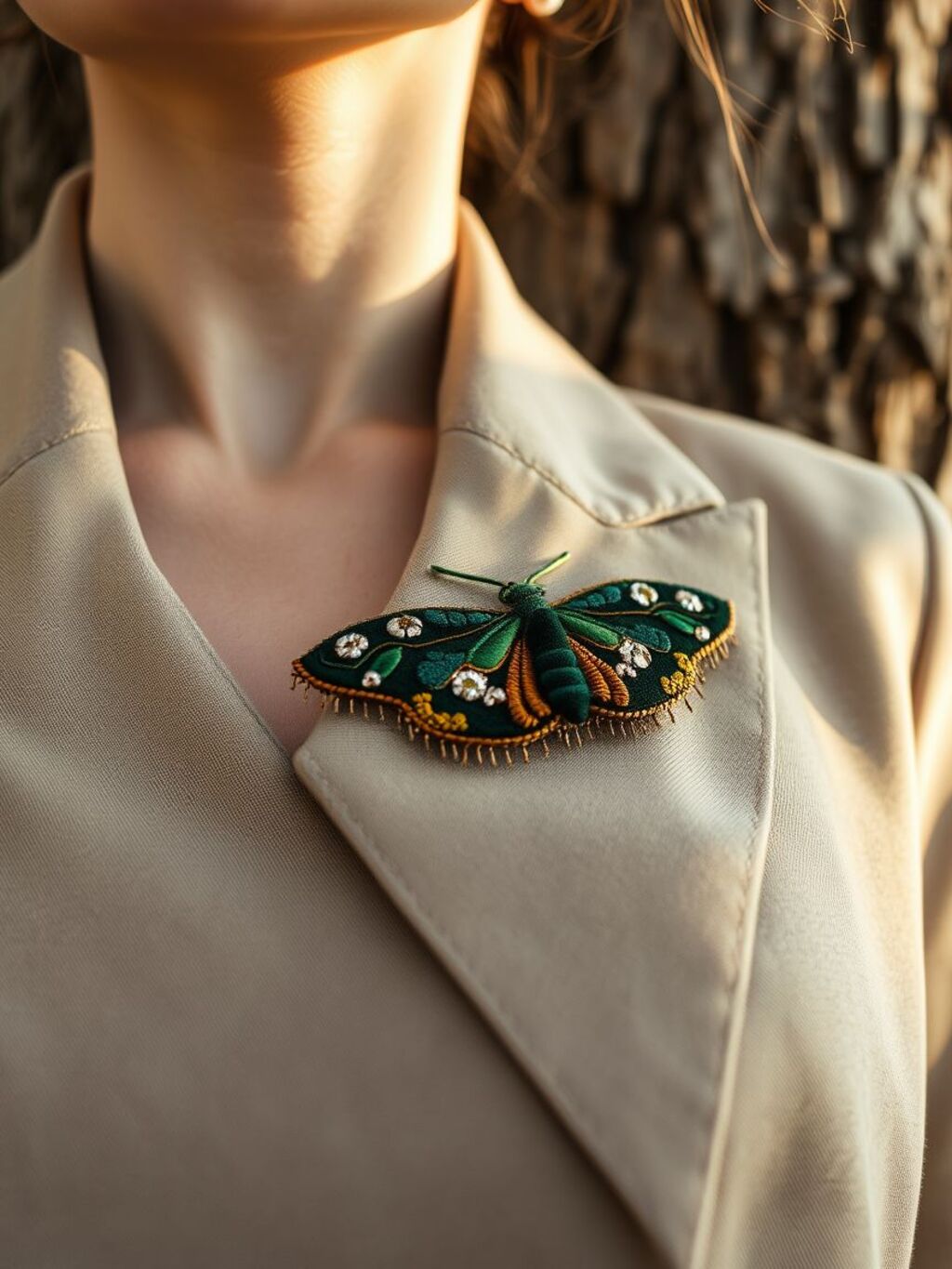 Green Moth detail