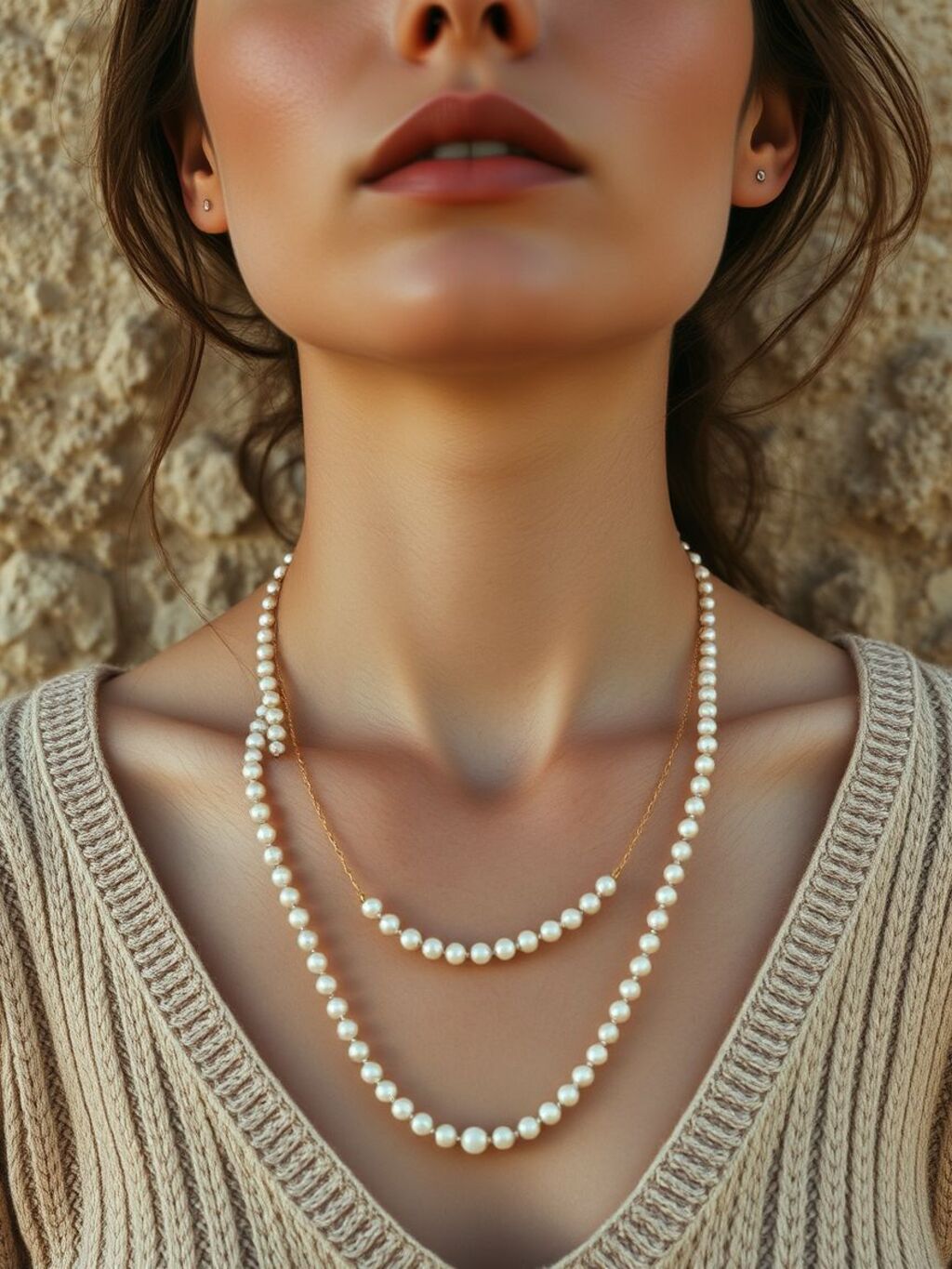 Sand & Pearl on model